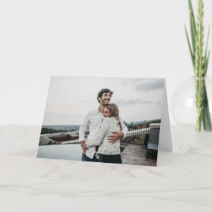 Tarjeta de amor de la pareja de fotos de la buena 