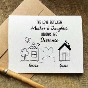 Tarjeta de amor de larga distancia para la madre