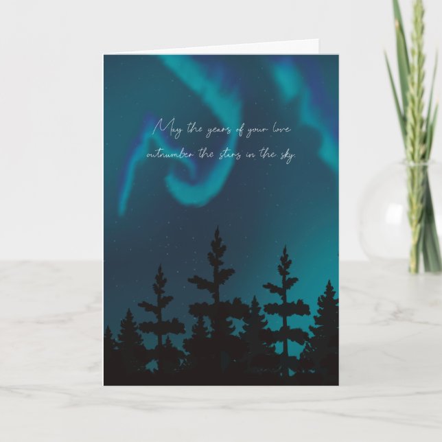 Tarjeta de amor de las luces del norte (Anverso)