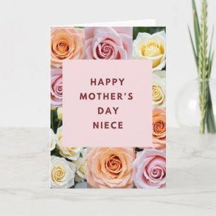 Tarjeta de Amor de las Madres de Cuarzo Rosa