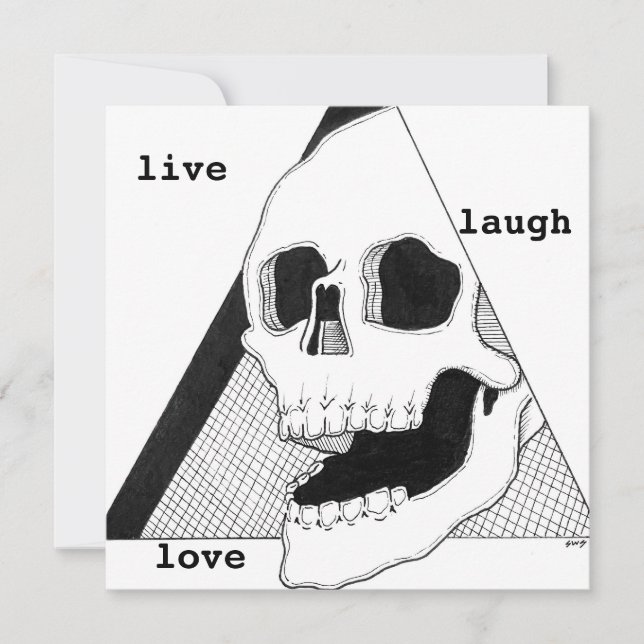 Tarjeta de amor de Live Laugh (Anverso)