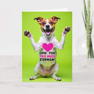 Tarjeta de amor de madrastra verde lima