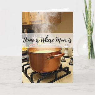 Tarjeta de amor de madre de cocina cálida