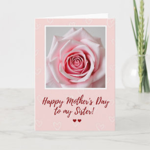 Tarjeta de Amor de Madre Rosa Sonrojada