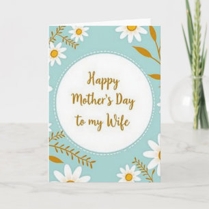 Tarjeta de Amor de Madres Aqua Hues