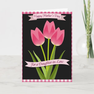 Tarjeta de amor de madres con tintes rosados