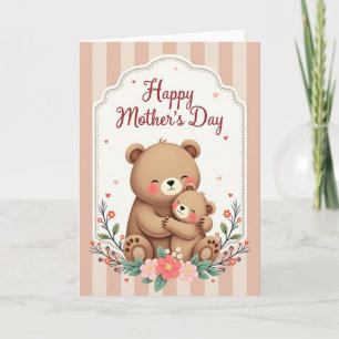 Tarjeta de amor de madres de lunares