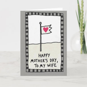 Tarjeta de amor de madres dibujada a mano