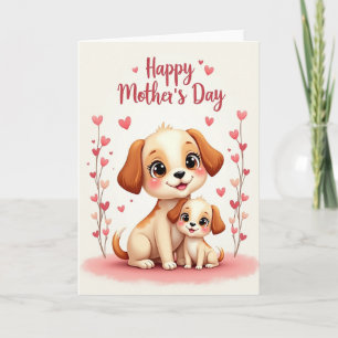 Tarjeta de amor de madres Mejillas Rosadas
