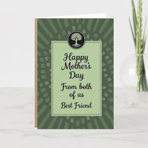 Tarjeta de Amor de Madres Verde Salvia
