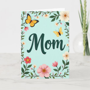 Tarjeta de amor de mamá botánica