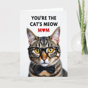 Tarjeta de amor de mamá Gatos Matte