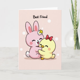 Tarjeta de Amor de Mejor Amigo por Siempre