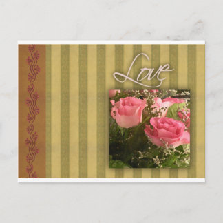 Tarjeta de amor de moda antigua