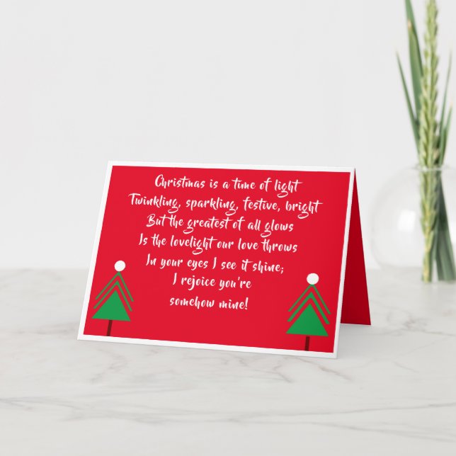 tarjeta de amor de Navidad (Anverso)
