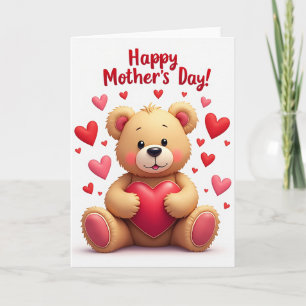 Tarjeta de amor de oso de peluche