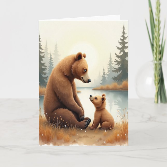 Tarjeta de amor de padres de la hora dorada (Anverso)