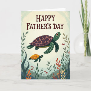 Tarjeta de amor de padres submarinos