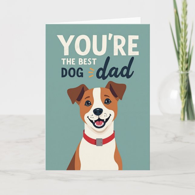 Tarjeta de Amor de Papá Perro (Anverso)