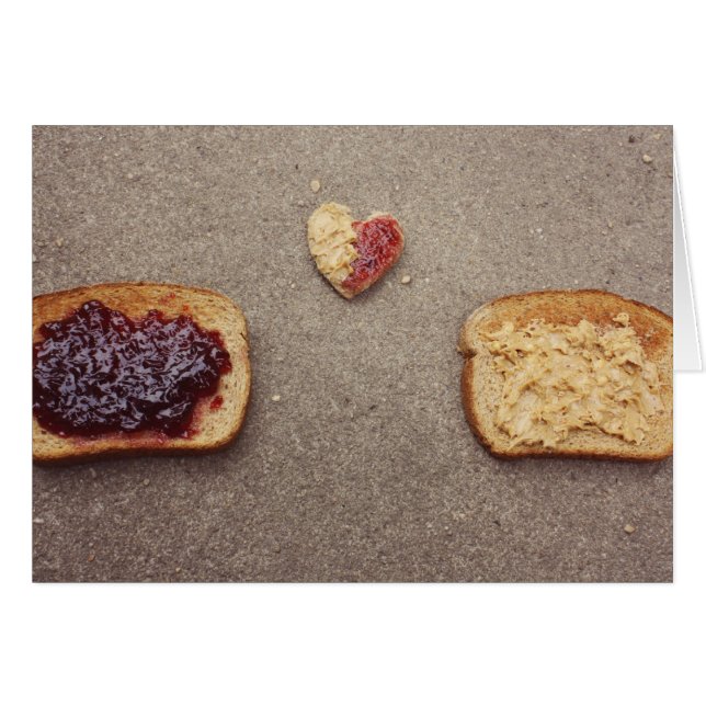 tarjeta de amor de pb&j (Anverso (Horizontal))