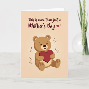 Tarjeta de amor de peluche de lunares