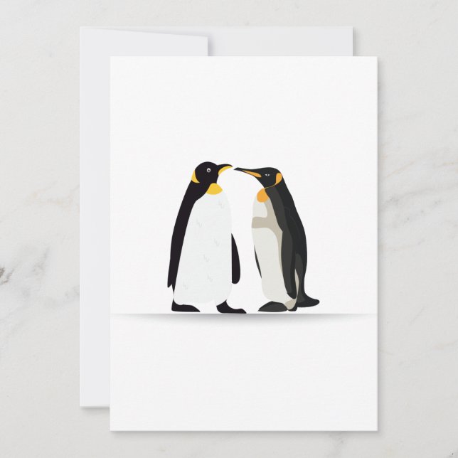 TARJETA DE AMOR DE PENGUIN (Anverso)
