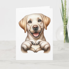 Tarjeta de Amor de Perrito Adorable