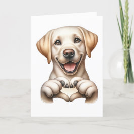 Tarjeta de Amor de Perrito Adorable