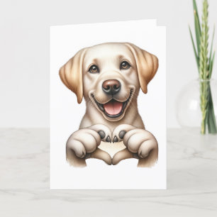 Tarjeta de Amor de Perrito Adorable