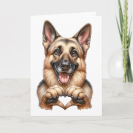 Tarjeta de Amor de Perrito Adorable