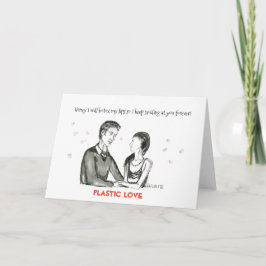 Tarjeta de amor de plástico