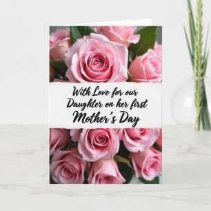 Tarjeta de amor de ramo floral