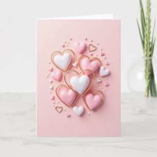 Tarjeta de amor de San Valentín Corazones Dulces