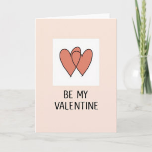 Tarjeta de amor de San Valentín de melocotón