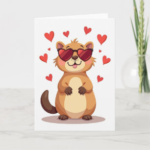 Tarjeta de amor de San Valentín linda