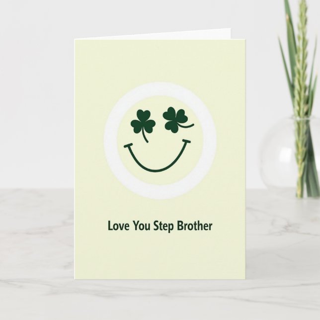 Tarjeta de amor de sonrisa esmeralda (Anverso)