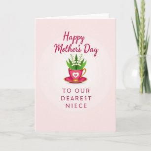 Tarjeta de Amor de Taza de té de Lunares