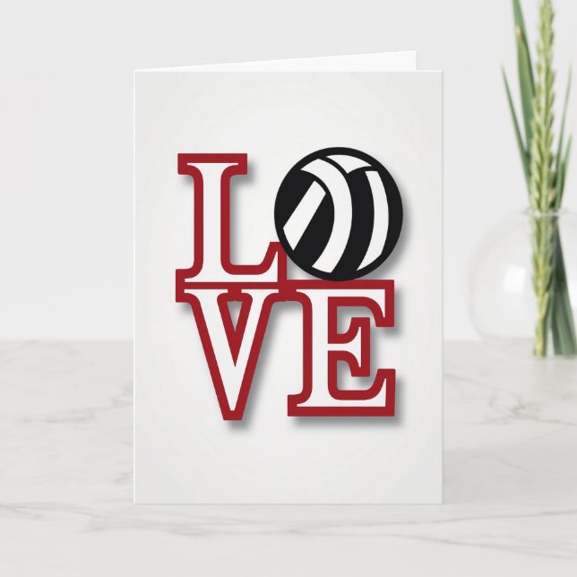 Tarjeta de amor de voleibol (Anverso)