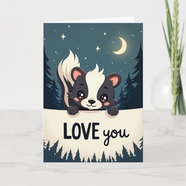 Tarjeta de Amor de Zorrillo (Anverso)