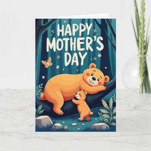 Tarjeta de amor del bosque de lunares