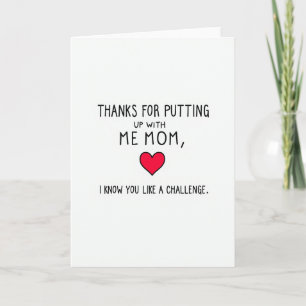 Tarjeta de amor del día de la madre dibujada a man