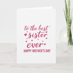 Tarjeta de amor del día de la madre magenta