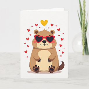 Tarjeta de amor del Día de San Valentín de la marm