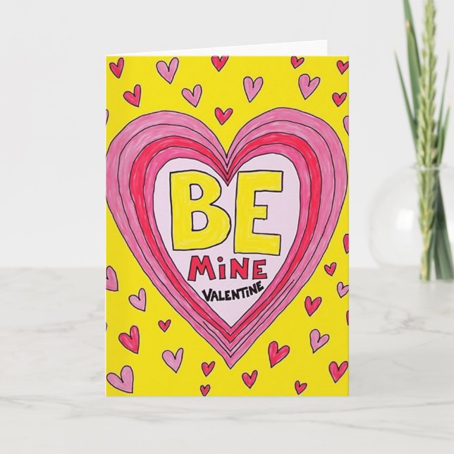 Tarjeta de amor del día de San Valentín 'Sé Mía' (Anverso)