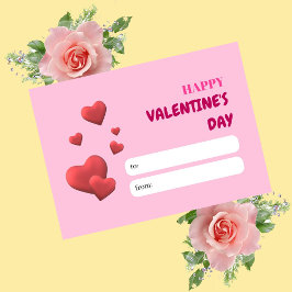 Tarjeta de amor día de San Valentín