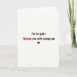 Tarjeta de amor divertida te engañó