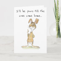 Tarjeta de amor Dorky Rabbit