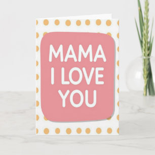 Tarjeta de amor dulce mamá