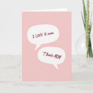 Tarjeta de amor dulce para mamá