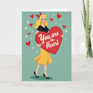 Tarjeta de amor: Eres el corazón de mí